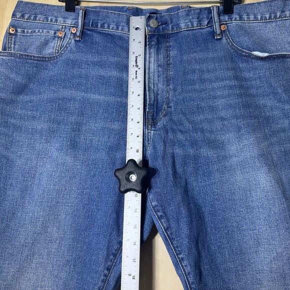 Gap 1969 Straight Blue Jeans Light Wash 42X30 - Picture 4 of 11